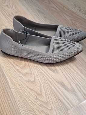 MIA Girl Knit Slip On Flats Pointed Toe